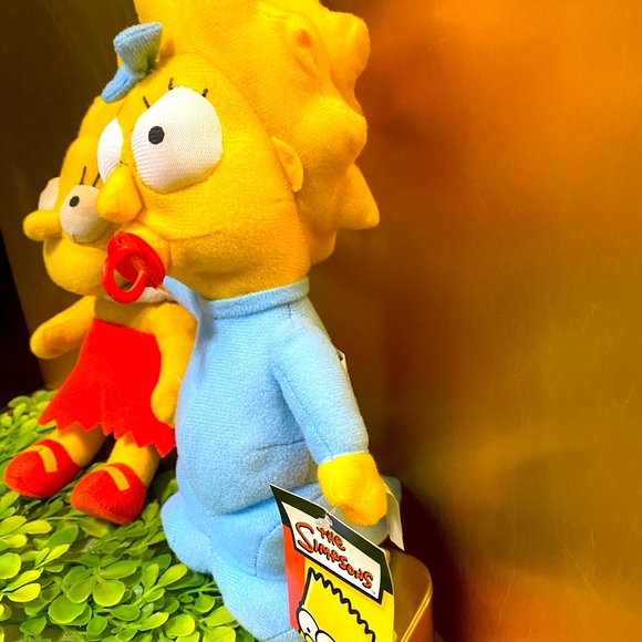 THE SIMPSONS VTG 2005 20th CENTURY FOX MAGGIE SIMPSON ATTACHED TAGS & LISA PLUSH - Picture 3 of 16